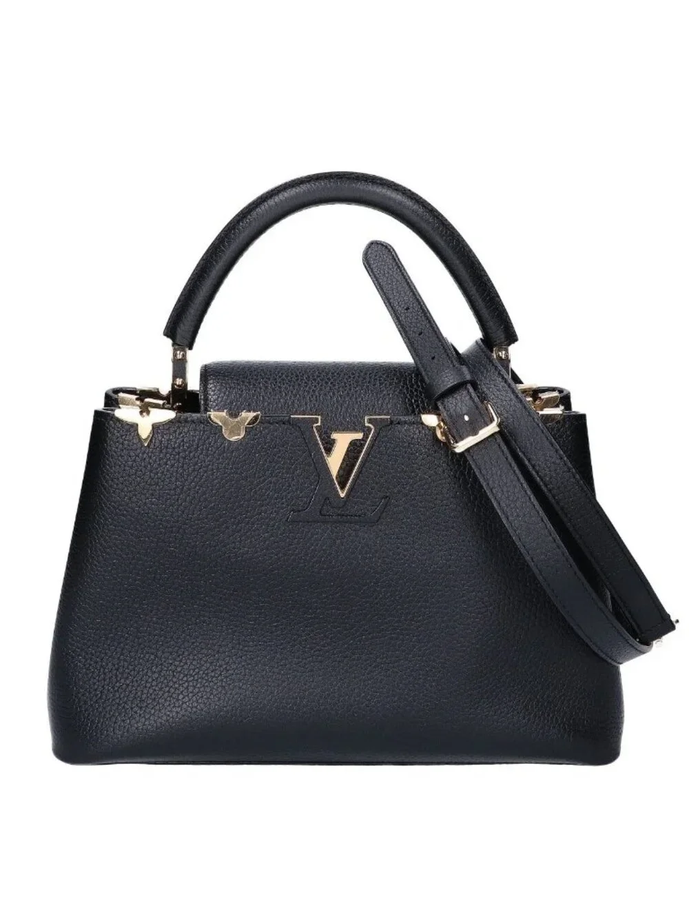 Louis Vuitton Capucines MM Taurillon Leather 2-Way Shoulder Ha Bag